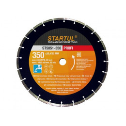 Алмазный круг 350х20/25.4 мм по бетону сегмент. PROFI STARTUL