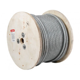 Трос стальной в ПВХ М10(8) DIN 3055 (бухта 100 м) STARFIX