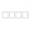 Рамка 4-ая горизонтальная белая, RITA, MUTLUSAN