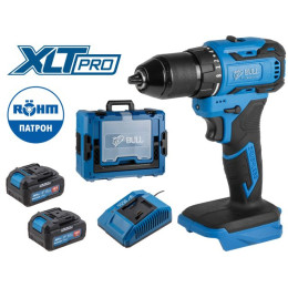 Аккум. дрель-шуруповерт BULL SR 1804 R-series Xcase XLTpro БЕСЩЕТ., Импульс., 18 В, 50 Н*м, 2х4 А*ч