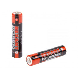 Аккумулятор тип AAA "мизинчиковый" 1.2В 1100мАч "REXANT" блистер 2 шт