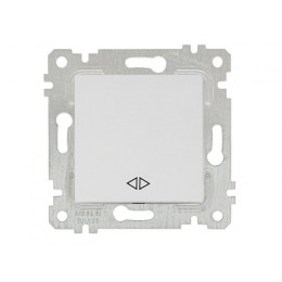 Выключатель промежуточный многопозиционный (скрытый, без рамки, пруж. зажим) белый, RITA, MUTLUSAN