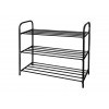 Этажерка для обуви Ника комфорт 3-х секционная, 590х330х790 мм, черный, NIKA