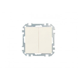 Выключатель 2 клав. (cкрытый, 10А) бежевый, Стиль, BYLECTRICA