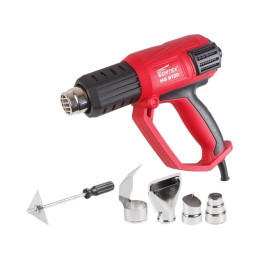 Термовоздуходувка WORTEX HG 6120 в кор. + набор сопл 2000 Вт, 3 режима., 50-600 °С