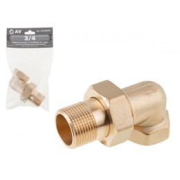 Американка угловая 3/4" вн.-нар., AV Engineering (инд. упак.)