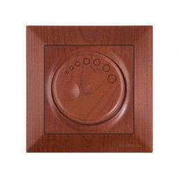 Выключатель поворотный (диммер) (скрытый, винт. зажим, 1000Вт) вишня, DARIA, MUTLUSAN