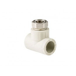 Тройник ПП с накидной гайкой, сер. 20х1/2" РТП