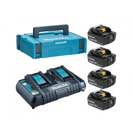 Комплект аккумулятор LXT 18.0 В BL1850B 4 шт. + зарядное устройство DC18RD в кейсе