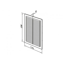 Решетка вентиляционная Seria2 2417 ZERNBERG