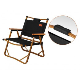 Кресло складное (садовое), черный/дерево, ARIZONE