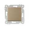 Выключатель 1-клав. (скрытый, без рамки, винт. зажим) золото, RITA, MUTLUSAN