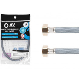 Подводка гибкая, Nylon, гайка 1/2" - гайка 1/2" 120см AV Engineering