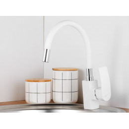 Смеситель для кухни D35-A, серия 270 белый, ECONOCE