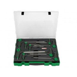 Набор ключей L-Type TORX 2-10мм 9шт в пласт.боксе TOPTUL