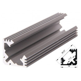 Профиль для светодиодной ленты угловой PAL 1919 (2м) JAZZWAY