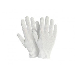 Перчатки х/б трикотажные, 7,5класс, белые, РБ (мин. риски)