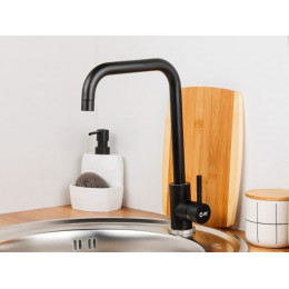 Смеситель для кухни (SUS 304) D35, серия ZAR черный AV Engineering