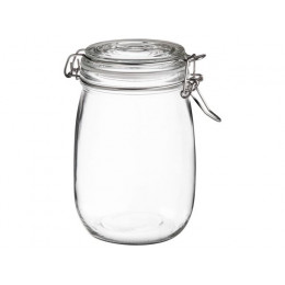 Банка для сыпучих продуктов стеклянная WECKER (Веккер) 1000 мл, PERFECTO LINEA