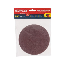Шлифлист 150мм P80 без отв. 4 шт. для станка WORTEX GM 1528
