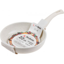 Сковорода ф 22х5.3 см, алюм., антиприг. покр., серия Cook&Fun, бежевая, PERFECTO LINEA