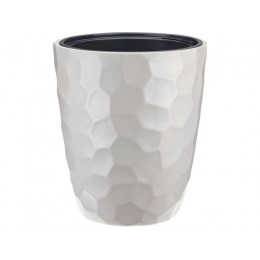 Кашпо МОЗАИКА D340мм H390мм со вставкой (белый) IDEA