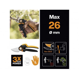 Секатор плоскостной FISKARS Xseries PowerGear L P961