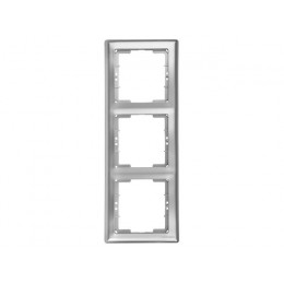 Рамка 3-ая вертикальная серебро, DARIA, MUTLUSAN