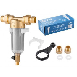 Фильтр самоочищающийся 1" нар. или 3/4"вн., 100 микрон, AV Engineering (инд. упак.)