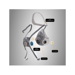 Полумаска 5500P с предфильтрами, адаптерами, держателями Jeta Safety (комплект)