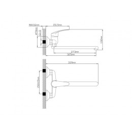 Смеситель для ванны (Lt) D35, серия SHU AV Engineering