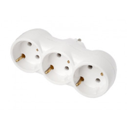 Разветвитель 3-местный (с/з, 16А, 250В)