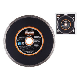 Алмазный круг 180х22 мм по керамике сплошн. GEPARD