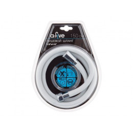 Шланг душевой, Si, 1/2" г-г 150 см, бел., a-five