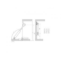 Подъёмник газовый 100N секретерный STARFIX