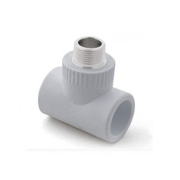 Тройник ПП комб. нар. 32х1", сер. РТП