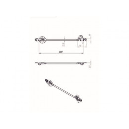 Крючок ветровой 200 мм, белый цинк STARFIX