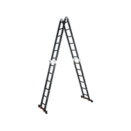 Лестница алюм. многофункц.4х6 ступ.(стрем.-332см,лестн.-690см) 17,0кг BLACK LINE STARTUL (ST9930-06)