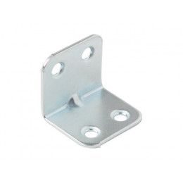 Уголок мебельный 25х25х25 мм белый цинк (4 шт в зип-локе)  STARFIX