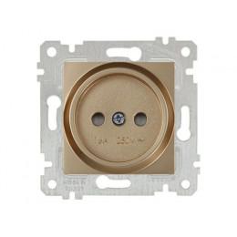 Розетка 1-ая (скрытая, без рамки, б/з) золото, RITA, MUTLUSAN