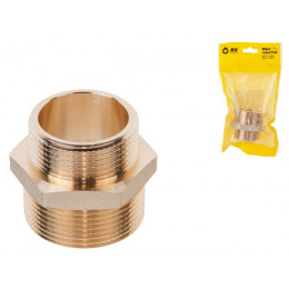 Ниппель ред. 1 1/2" нар. х 1 1/4" нар., AV Engineering (инд. упак.)