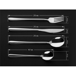 Набор столовых приборов, 24 шт., глянцевый, серия Prestige, PERFECTO LINEA