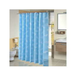 Шторка для ванной (12 колец в комплекте), 180x180 см, Harmony, ракушки, PERFECTO LINEA