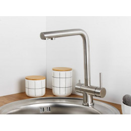 Смеситель для кухни (SUS 304) D35, серия ZAR с краном для пит. воды AV Engineering