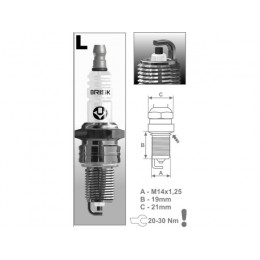 Свеча зажигания BRISK LR15YC в блистере