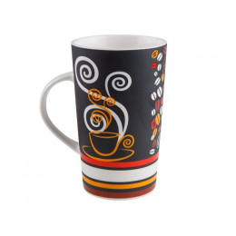 Кружка керамическая, 450 мл, кофе арома, PERFECTO LINEA