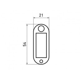 Бирка для ключей АЛЛЮР пласт. (50шт)