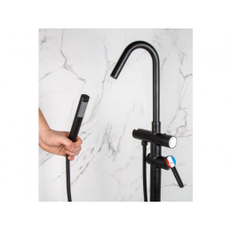 Смеситель для ванны (Lt) D35, серия Lotus черный, a-five