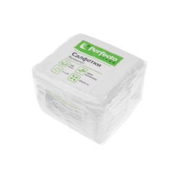 Салфетки бумажные Эконом, 100 шт., белые, PERFECTO LINEA