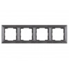 Рамка 4-ая горизонтальная дымчатая, DARIA, MUTLUSAN